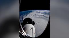 Watch: Vast size of Hurricane Milton seen from above