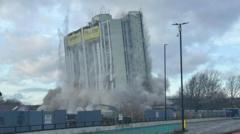 Children destroy flats in controlled explosion