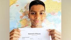 Boy, 10, gets A* in A-level maths