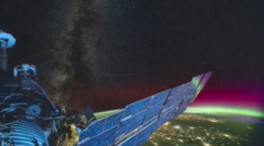 Space station timelapse captures stunning 'orbital sunrise' over Earth