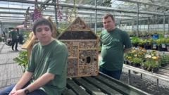 Bug hotels made by Grow go to Chelsea Flower Show