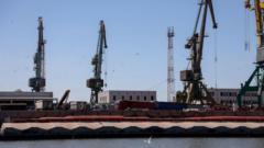 A shipyard in Ukraine