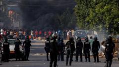 Violent protests flare in Cameroon as results due in contested election