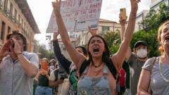Hundreds arrested as Gaza protests sweep US universities