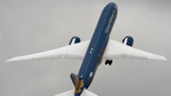 Máy bay Boeing Dreamliner 787 của Vietnam Airlines (ảnh minh họa)