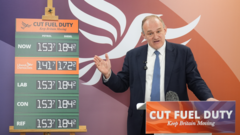 Davey calls for emergency cuts to fuel duty and rail fares