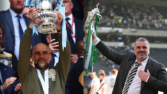 Reaction after Man City win FA Cup and Celtic seal treble