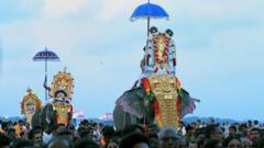 The Indian airport that halts flights for a divine procession