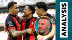 ‘Desire and intent’ – Rooney full of praise for Bournemouth’s front three