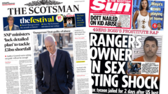 Scotland's papers: 'Dangerous Dott' guilty and Rangers owner jailed in 'sex sting'