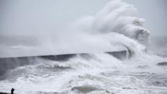 Rare red 'danger to life' warnings issued ahead of Storm Éowyn