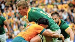 South Africa crush Australia in Championship opener