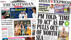 Scotland's papers: McLeish warning over Labour 'infighting' and North Sea drilling plea