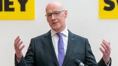 Swinney gives acceptance speech after becoming SNP leader
