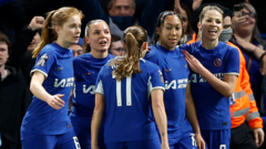 WSL leaders Chelsea overpower title rivals Arsenal