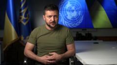 President Zelensky addresse di UN General Assembly by video-link