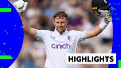 Root’s record century puts England on brink of victory