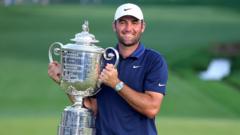 Dominant Scheffler resists Rahm challenge to win US PGA