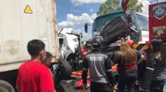 Ten dead, dozens injured in Philippines bus crash