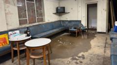 Christmas cancelled at club hit by landslide