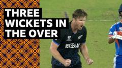 Neesham takes three wickets in an over as NZ halt India charge