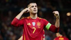 Spain beat Serbia to reach Nations League quarters