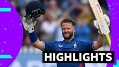 Duckett hits century before rain stops England-Ireland ODI