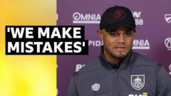 Kompany says officials 'are doing the best they can'