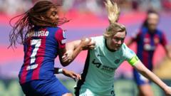 Women's Champions League: Barcelona 0-1 Chelsea - Cuthbert puts visitors in front