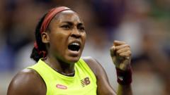 Gauff reaches first US Open final after protest
