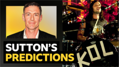 Sutton’s Premier League predictions v Kings of Leon drummer Nathan Followill