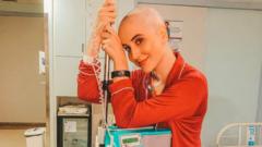 Duda foi submetida a três ciclos de quimioterapia