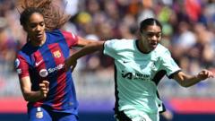 Women's Champions League: Barcelona 0-0 Chelsea - semi-final first leg under way