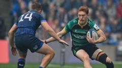 Champions Cup semi-final: Leinster lead Northampton at sold-out Croke Park