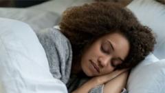 Woman dey sleep