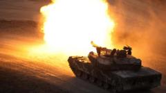 s korean tank fires round