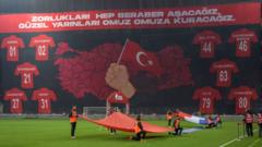Turkey lose in first home game since earthquakes