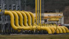 El gasoducto Yamal–Europa en Polonia.