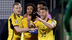 Euro 2024 qualifiers: Charles scores as Northern Ireland lead San Marino