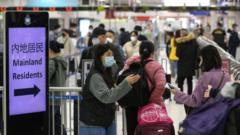 앞으로 몇 주간 수십만 명이 중국 본토로 여행을 떠날 것으로 예상된다
