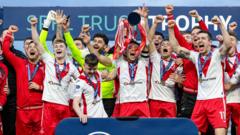 Airdrieonians beat The New Saints to win SPFL Trust Trophy