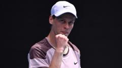 Sinner starts strongly in Australian Open title bid