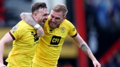 Premier League: Bournemouth 2-2 Sheff Utd in thriller, Wolves Palace winning