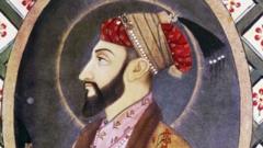 Portrait of Mughal Emperor Aurangzeb known as Alamgir I (1618-1707), ruler of India from 1658 to 1707, 18th century Indian miniature.