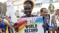 Ngetich breaks 10km world record by 28 seconds
