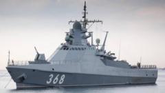 Russian Black Sea ship 'damaged in drone attack'