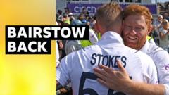 It's great to have Bairstow back - Stokes
