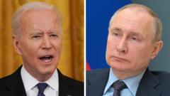 Joe Biden (L) and Vladimir Putin (composite image)