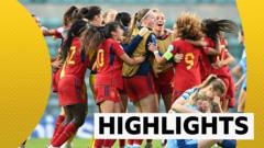 Spain beat England in thrilling Women's U17 semi