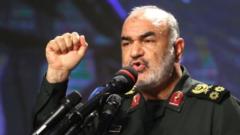 Kamanda wa jeshi la Iran Revolutionary Guard IRGC Meja Jenerali Hossein Salami